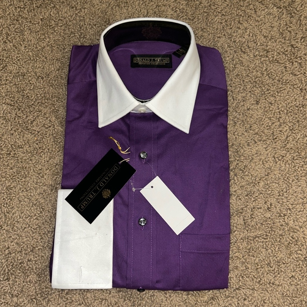 A plum bottom up shirt.